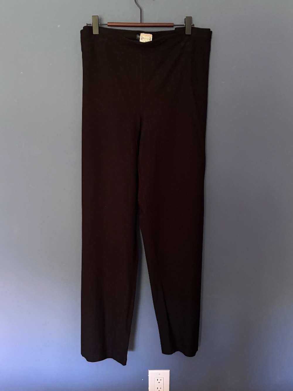 Eileen Fisher Black Stretch Crepe Leg Pants 3X EUC - Picture 2 of 7